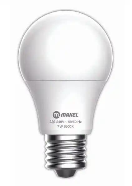 Makel 7W LED Ampul 6500K Gün Işığı Renk Sıcaklığıyla Enerji Verimli Aydınlatma Çözümü