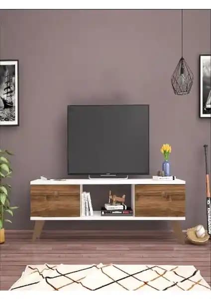 Mbes Mobilya Eda Beyaz Haliç 140 cm TV Ünitesi: Modern ve Şık Tasarımın Kullanışlı Seçeneği