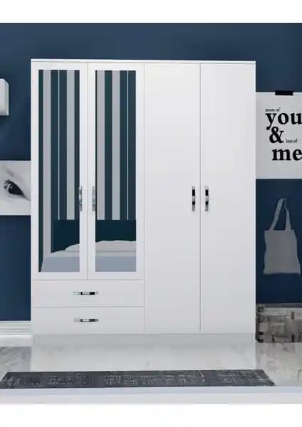 Metalia Gm 071 Novado 4 Kapılı 2 Çekmeceli Aynalı Gardrop Dolap İncelemesi ve Kullanıcı Yorumları
