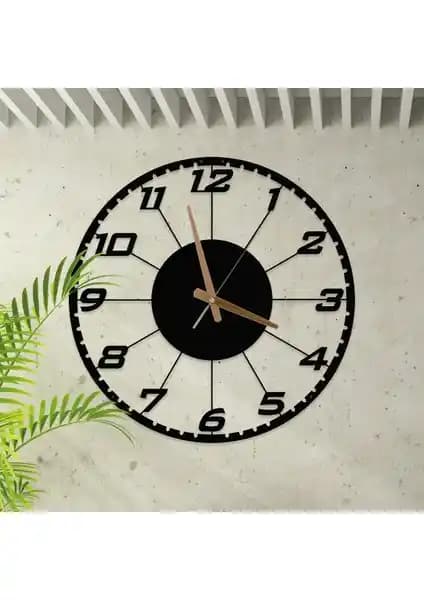 Metalium Concept Türkçe Rakamlı Dekoratif Metal Duvar Saati 45 cm Şık ve Dayanıklı Tasarım