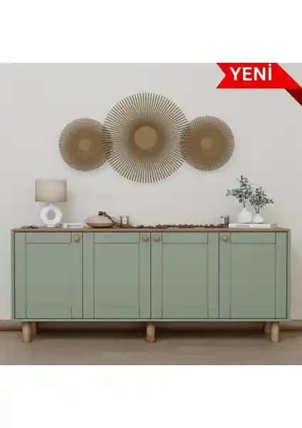 Midoser Bohem Serisi Natura Konsol Kül Yeşili Modern ve Şık Tasarım Detaylarıyla