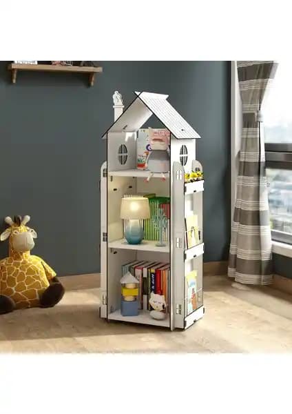 Mingitav Roofy 9 Raflı Ahşap Montessori Çocuk Odası Kitaplıkları ve Özellikleri