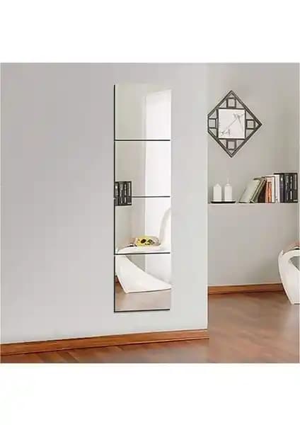 Mirrorline Kare Dekoratif Aynalar 25x25 cm Şık ve Modern Duvar Aynası Seti