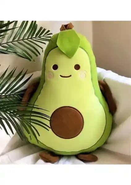 Mobgift Avokado Peluş Yastık Büyük Boy Konfor ve Dekoratif Şıklık Sağlar