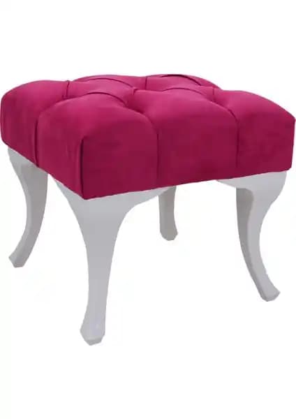 Mobil Deco Kapitoneli Puf Mürdüm Renk ile Modern ve Şık Oturma Çözümü