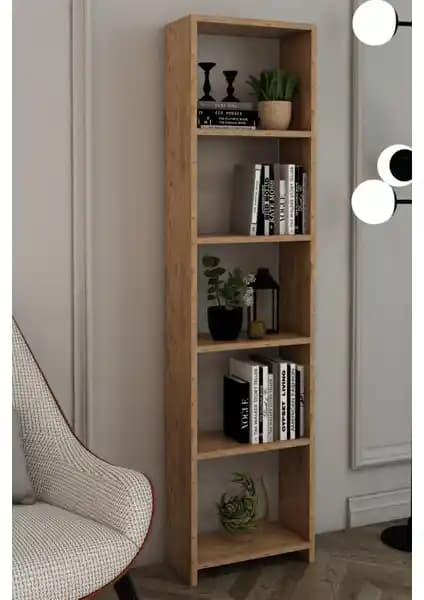 Modalanka 6 Raflı Dekoratif Kitaplık Modern Tasarım ve Dayanıklılık Özellikleri