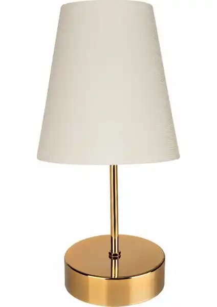 Modelight Estelya Abajur Gold - Krem Finlin ile Şık ve Fonksiyonel Aydınlatma Çözümü