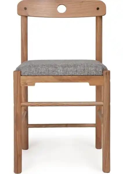 Modern Alaçatı Ceviz Gri Sandalye: Dayanıklı ve Şık İç Mekan Mobilyası