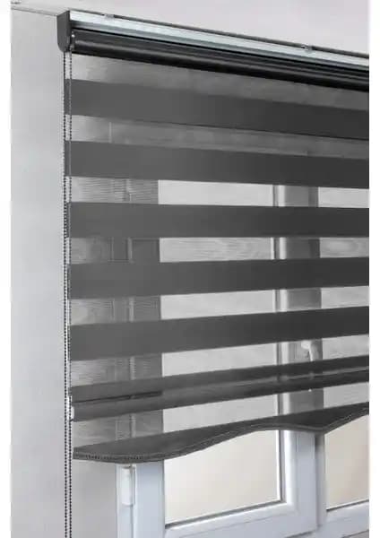 Modern Antrasit Zebra Perde ile Ev ve Ofis Dekorasyonunuzu Yenileyin