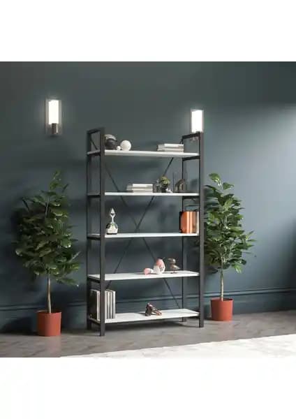 Modern Beyaz Deniz Kitaplık - Dayanıklı ve Şık Tasarım Çözümü