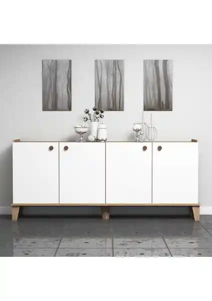 Modern Bimossa Sümer Konsol: Estetik ve Fonksiyonelliği Bir Arada Sunan Çok Amaçlı Tasarım