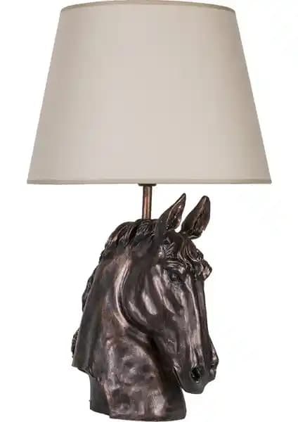 Modern Dizayn At Abajur Bakır Bej: Şık ve Fonksiyonel Aydınlatma Seçeneği