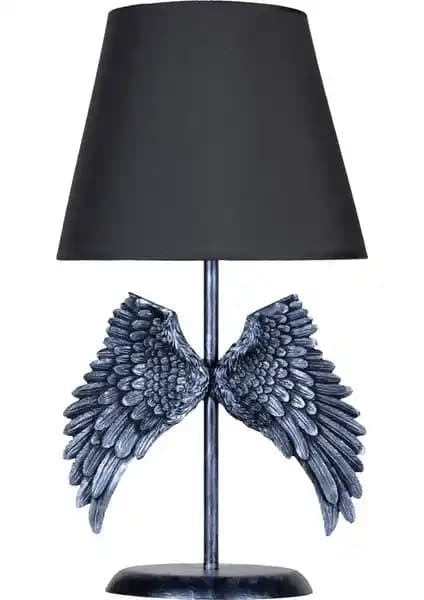 Modern Dizayn Melek Abajur Gü<müş> Gri ile İç Mekanlara Zarif ve Fonksiyonel Dokunuşlar