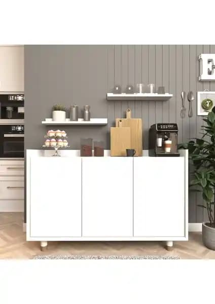 Modern ve Çok Amaçlı Bono Raflı Kahve Köşesi ile Ev Dekorasyonunuza Şıklık Katın