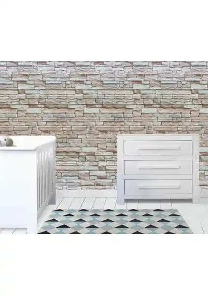 Modern ve Dayanıklı Doğal Taş 3D Kendinden Yapışkanlı Duvar Kağıdı Ürün Özellikleri ve Kullanım Alanları