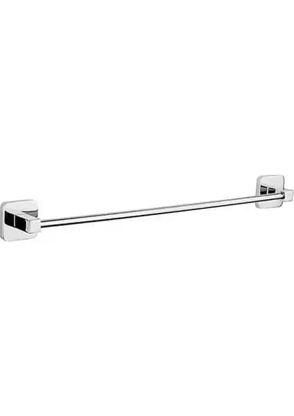 Modern ve Dayanıklı Krom Kaplama Banyo Kare Uzun Havluluk 40 cm 71706