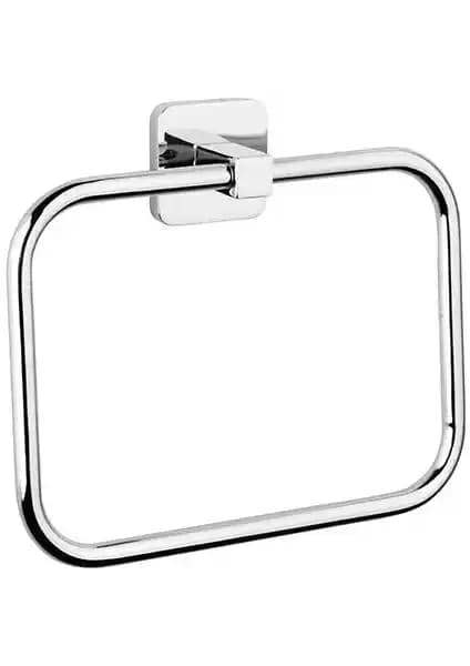 Modern ve Dayanıklı Tema Banyo Kare Yuvarlak Havluluk 71708 ile Şık Banyo Dekorasyonu