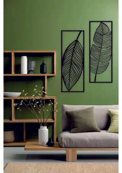 Modern ve Şık Yaprak Motifli Duvar Süsü ile Dekorasyonunuzu Yenileyin