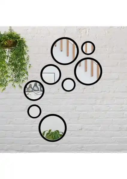 Modern Yuvarlak Pleksi Ayna Dekoru Ahşap Fırınıyla Dayanıklı ve Şık Tasarım