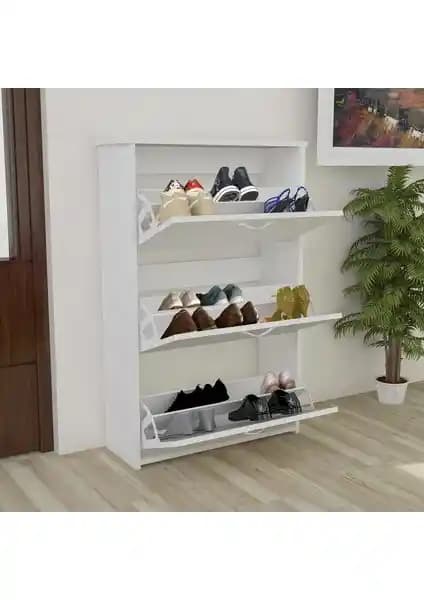 Modilayn Düşer Kapaklı Ayakkabılık: Şık ve Dayanıklı Depolama Çözümü