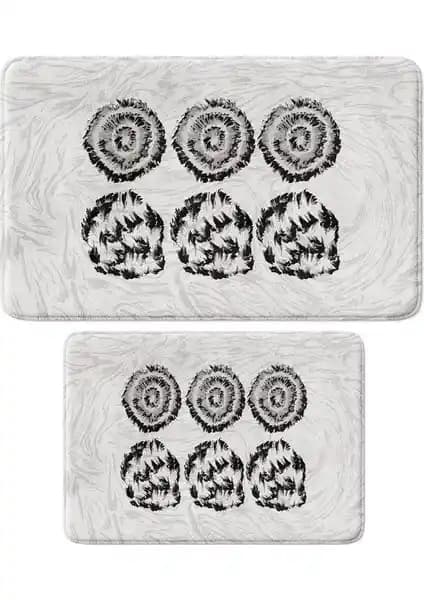 Monnhein 2'li Banyo Paspası Takımı Güvenlik ve Konfor Sunan Dayanıklı ve Renkli Tasarım