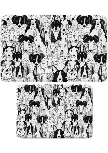 Monnhein Sevimli Tasarımlı Mikrofiber 2'li Banyo Paspası Güvenlik ve Şıklık Sunar