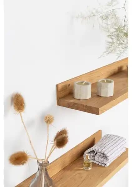 Moola Ahşap Duvar Rafı: Doğal ve Şık Tasarımıyla Ev ve Ofis Dekorasyonunu Geliştirir
