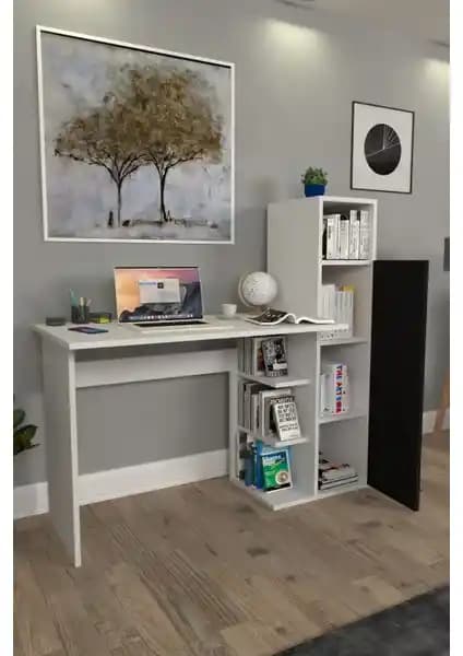 Moonlife Diamond Dolaplı Çalışma Masası: Modern ve Estetik Ofis Mobilyası Çözümü