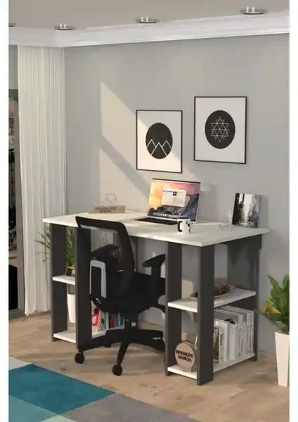 Moonlife Hipo Çalışma Masası Antrasit Modern ve Dayanıklı Ofis Çözümü