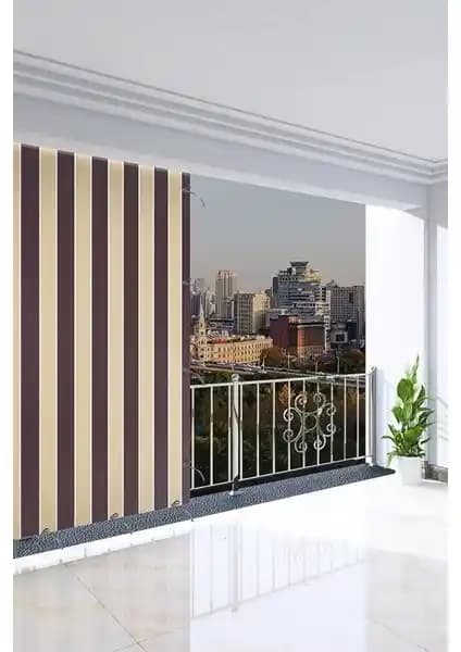 Morpi Balkon Perdesi Güneş ve Rüzgar Koruyucu Modern Dış Mekan Perdesi