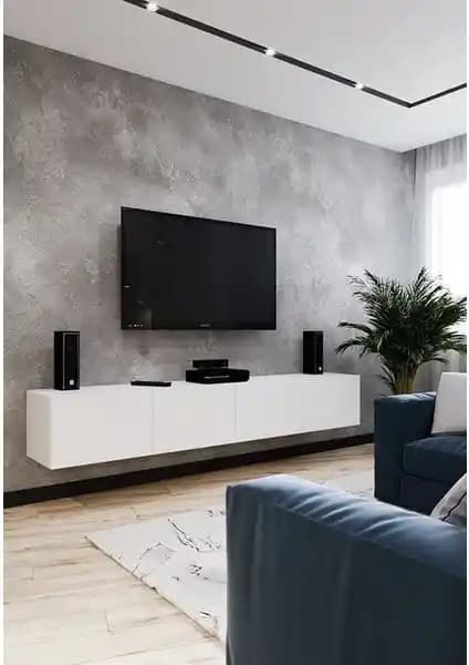 Mozide Asmara TV Ünitesi: Şık ve Dayanıklı Modern Salon Mobilyası