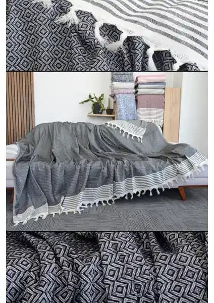 Mutlu Çeyiz Diamond Pamuklu Çok Amaçlı Koltuk ve Kanepe Örtüsü 180x300 cm