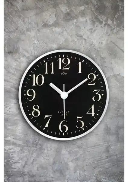 Muyika Design Kiely Mıknatıslı Siyah Buzdolabı Saati Modern ve Pratik Mutfak Aksesuarı