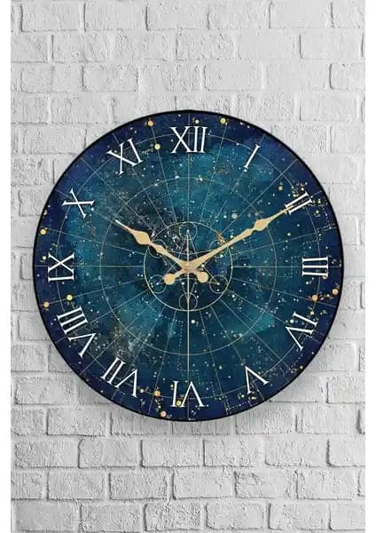 Muyika Space Oval Gerçek Cam 36 cm Duvar Saati Modern ve Şık Tasarımıyla Dekorasyonunuza Zarafet Katar