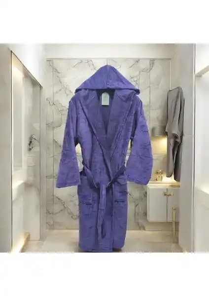 MySoft Home Kadife Kapüşonlu Bornoz: Lüks ve Konfor Sunan Türk Üretimi Kadife Bornoz