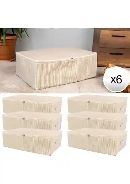 Nacarev 6 Adet Mega Boy Hurç Seti: Dayanıklı ve Şık Ev Saklama Çözümleri