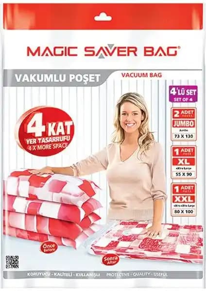 Nil Collection Macıg Silver Vakumlu Hurç Seti ile Pratik ve Şık Saklama Çözümleri