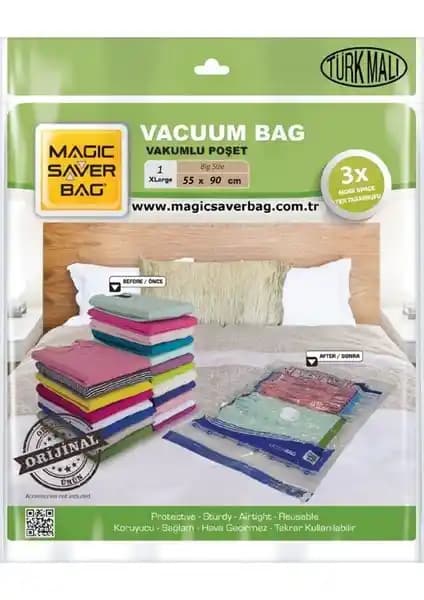 Nil Macig Silver Vakumlu Hurç XL 55x90 ile Eşyalarınızı Pratik ve Etkili Şekilde Saklayın