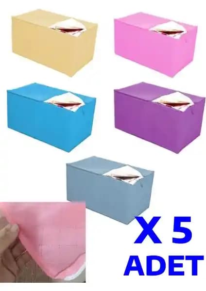 Nistabolje 5 Adet Hurç Yorgan Hurcu: Pratik ve Geniş İç Hacimli Saklama Seti