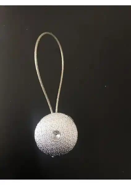 Nivemes Home Divina Gü<müş> Düz Perde Tokası - Şık ve Dayanıklı Perde Düzenleme Aksesuarı