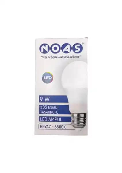 Noas 9W LED Ampul Beyaz Işık Modern ve Enerji Tasarruflu Aydınlatma Çözümü