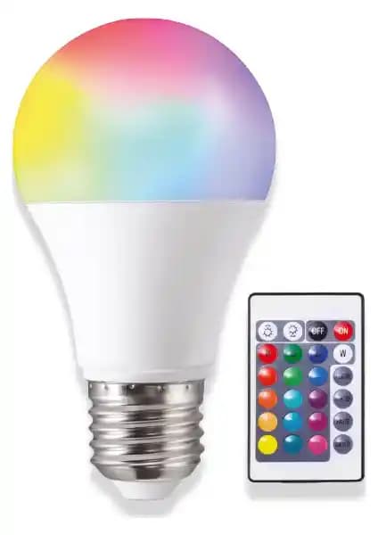 Noas 9W RGB LED Ampul Kumandalı: Modern ve Enerji Verimli Renkli Aydınlatma Seçeneği