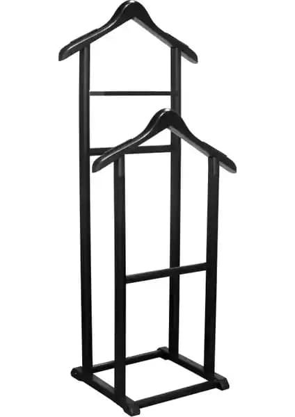 NYN Ahşap Dilsiz Uşak Siyah Renk Çift Tepeli Ayaklı Askı Ürünü Özellikleri ve Kullanım Avantajları