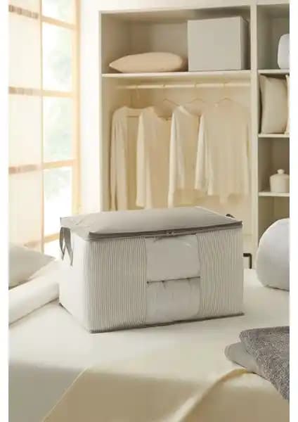 Ocean Home Textile Büyük Boy Pencereli Hurç: Pratik ve Şık Ev Saklama Çözümü (75-90 karakter)