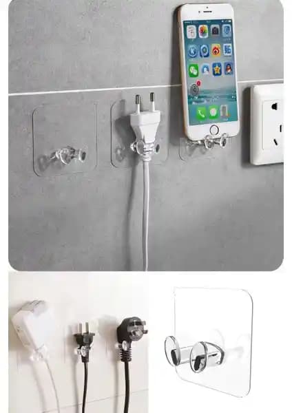 Omilife Kendinde Yapışkanlı Şeffaf Kablo ve Diş Fırçası Tutucu Ürün Özellikleri ve Kullanım Alanları