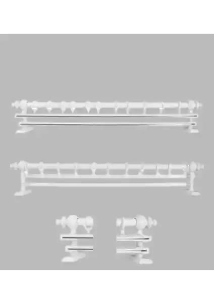 Orlenda Ahşap Başlıklı Alüminyum Rustik Perde Askısı: Estetik ve Dayanıklılık Bir Arada