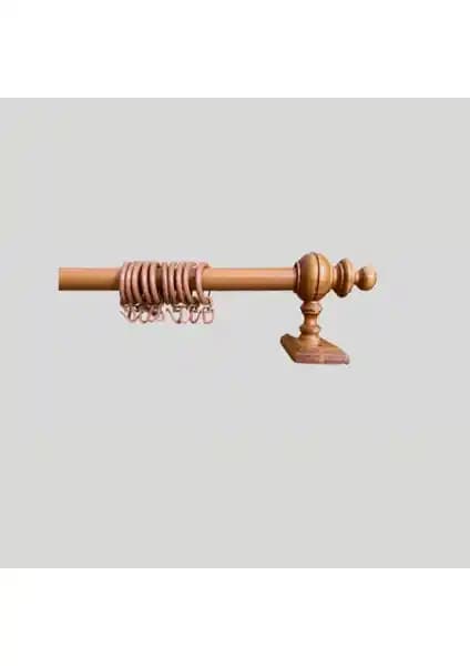 Orlenda Meşe Raysız Rustik 100CM Perde Kornişi Dayanıklı ve Estetik Tasarım