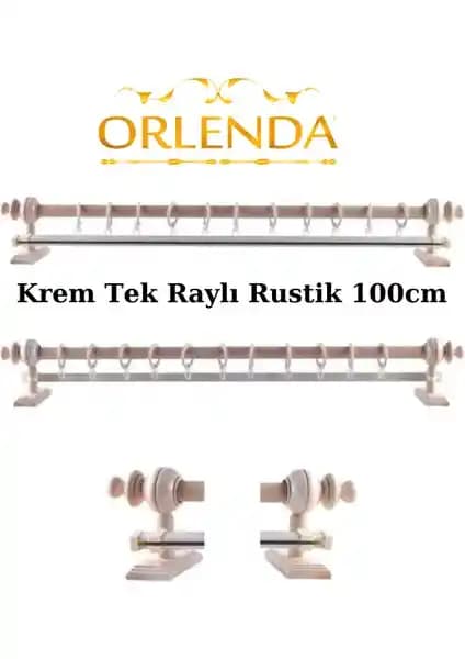 Orlenda Tek Raylı Rustik Perde Sistemi: Estetik ve İşlevselliğin Birleşimi