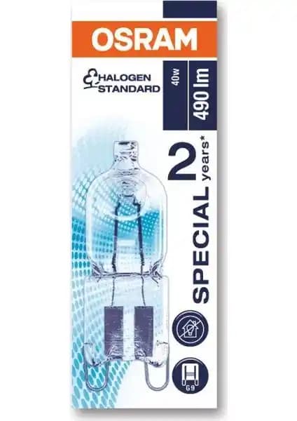 Osram Halopin Pro 66733 35W G9 Duy Sarı Kapsül Halojen Ampul, Enerji Verimli ve Uzun Ömürlü