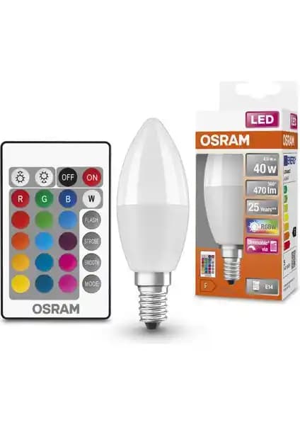 Osram Led 4.9 W RGBW E14 Duylu Akıllı Ampul ile Modern ve Enerji Verimli Aydınlatma